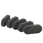 Zone Denmark Ανταλλακτικά Σφουγγάρια Σετ 5 Τμχ 14,8x6,8 Εκ. - Singles Black