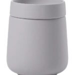 Zone Denmark Δοχείο Αποθήκευσης Για Μπατονέτες Stoneware Ø8,4x10,5 290 ml - Nova One Gull Grey