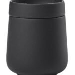 Zone Denmark Δοχείο Αποθήκευσης Για Μπατονέτες Stoneware Ø8,4x10,5 290 ml - Nova One Black