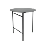 Zone Denmark Πτυσσόμενο Τραπέζι Φαγητού Μεταλλικό Φ70x72 - Disc Black