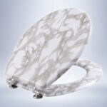 ΚΑΠΑΚΙ WC MDF SL8121 ΛΕΥΚΟ ΜΑΡΜΑΡΟ 42,5X36