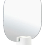 Zone Denmark Επιτραπέζιος Καθρέπτης Με Τσιμεντένια Βάση 20x6x26,5 - Time White