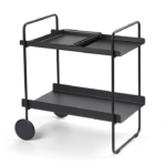 Zone Denmark Τρόλεϊ Μπαρ Μεταλλικό 60,6x40,5x66,4 - A-Cocktail Trolley Black