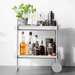 Zone Denmark Τρόλεϊ Μπαρ Μεταλλικό 60,6x40,5x66,4 - A-Cocktail Trolley Soft Grey - Image 5