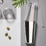 Zone Denmark Σέικερ Boston Ανοξείδωτο Φ9,2x29,5 - Rocks Polished Steel/Glass - Image 2