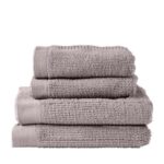 Zone Denmark Πετσέτες Βαμβακερές Σετ 4 Τμχ - Classic Gull Grey