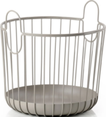 Zone Denmark Καλάθι Οργάνωσης Μεταλλικό Ø30x30,5 - Inu Taupe