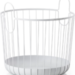 Zone Denmark Καλάθι Οργάνωσης Μεταλλικό Ø40,6x41,1 - Inu Soft Grey
