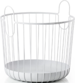 Zone Denmark Καλάθι Οργάνωσης Μεταλλικό Ø40,6x41,1 - Inu Soft Grey