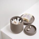 Zone Denmark Δοχείο Αποθήκευσης Για Μπατονέτες Stoneware Ø8,4x10,5 290 ml - Nova One Grey - Image 2