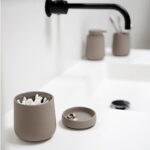 Zone Denmark Δοχείο Αποθήκευσης Για Μπατονέτες Stoneware Ø8,4x10,5 290 ml - Nova One Grey - Image 3