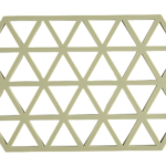 Zone Denmark Σουπλά Για Ζεστά Σκεύη Σιλικόνης 24x14 - Triangles Matcha Green