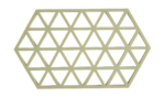 Zone Denmark Σουπλά Για Ζεστά Σκεύη Σιλικόνης 24x14 - Triangles Matcha Green