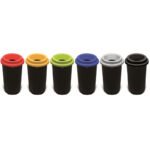 Κάδος Απορριμμάτων Πλαστικός με καπάκι 50L σε διάφορα χρώματα Διαστάσεις: 41 x 41 x 59,5 cm