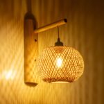 GLOBOSTAR® SELVA 01963 Boho Φωτιστικό Τοίχου - Απλίκα με Ντουί 1 x E27 AC 220-240V IP20 - Μπεζ - Μ23 x Π23 x Υ37cm - Image 2