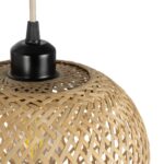 GLOBOSTAR® SELVA 01963 Boho Φωτιστικό Τοίχου - Απλίκα με Ντουί 1 x E27 AC 220-240V IP20 - Μπεζ - Μ23 x Π23 x Υ37cm - Image 6