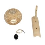 GLOBOSTAR® SELVA 01963 Boho Φωτιστικό Τοίχου - Απλίκα με Ντουί 1 x E27 AC 220-240V IP20 - Μπεζ - Μ23 x Π23 x Υ37cm - Image 8