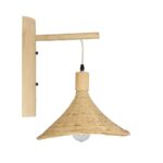 GLOBOSTAR® KALIA 01964 Boho Φωτιστικό Τοίχου - Απλίκα με Ντουί 1 x E27 AC 220-240V IP20 - Μπεζ - Μ33 x Π36 x Υ42cm - Image 4