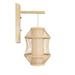 GLOBOSTAR® TULUM 01971 Boho Φωτιστικό Τοίχου - Απλίκα με Ντουί 1 x E27 AC 220-240V IP20 - Μπεζ - Μ24 x Π32 x Υ55cm - Image 4