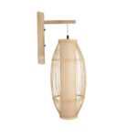 GLOBOSTAR® TULUM 01973 Boho Φωτιστικό Τοίχου - Απλίκα με Ντουί 1 x E27 AC 220-240V IP20 - Μπεζ - Μ25 x Π33 x Υ73cm - Image 4