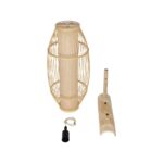 GLOBOSTAR® TULUM 01973 Boho Φωτιστικό Τοίχου - Απλίκα με Ντουί 1 x E27 AC 220-240V IP20 - Μπεζ - Μ25 x Π33 x Υ73cm - Image 8