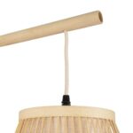 GLOBOSTAR® TULUM 01974 Boho Φωτιστικό Τοίχου - Απλίκα με Ντουί 1 x E27 AC 220-240V IP20 - Μπεζ - Μ28 x Π34 x Υ102cm - Image 6