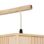 GLOBOSTAR® KOMO 01976 Boho Φωτιστικό Τοίχου - Απλίκα με Ντουί 1 x E27 AC 220-240V IP20 - Μπεζ - Μ20 x Π30 x Υ60cm - Image 8