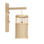 GLOBOSTAR® TULUM 01978 Boho Φωτιστικό Τοίχου - Απλίκα με Ντουί 1 x E27 AC 220-240V IP20 - Μπεζ - Μ16 x Π26.5 x Υ47cm - Image 4