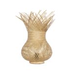 GLOBOSTAR® FARAH 01980 Boho Επιτραπέζιο Φωτιστικό Πορτατίφ με Ντουί 1 x E27 AC 220-240V IP20 - Μπεζ - Μ30 x Π30 x Υ46cm - Image 3