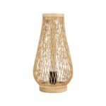 GLOBOSTAR® ARIDA 01982 Boho Επιτραπέζιο Φωτιστικό Πορτατίφ με Ντουί 1 x E27 AC 220-240V IP20 - Μπεζ - Μ20 x Π20 x Υ38.5cm - Image 3