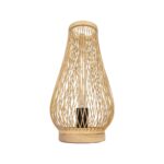 GLOBOSTAR® ARIDA 01982 Boho Επιτραπέζιο Φωτιστικό Πορτατίφ με Ντουί 1 x E27 AC 220-240V IP20 - Μπεζ - Μ20 x Π20 x Υ38.5cm - Image 4