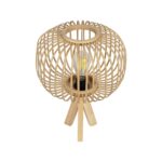 GLOBOSTAR® CHORD 01990 Boho Επιτραπέζιο Φωτιστικό Πορτατίφ με Ντουί 1 x E27 AC 220-240V IP20 - Μπεζ - Μ31 x Π31 x Υ43cm - Image 5