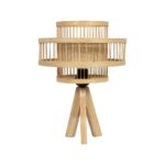 GLOBOSTAR® TULUM 01991 Boho Επιτραπέζιο Φωτιστικό Πορτατίφ με Ντουί 1 x E27 AC 220-240V IP20 - Μπεζ - Μ30 x Π30 x Υ41cm - Image 3