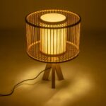 GLOBOSTAR® TULUM 01993 Boho Επιτραπέζιο Φωτιστικό Πορτατίφ με Ντουί 1 x E27 AC 220-240V IP20 - Μπεζ - Μ30 x Π30 x Υ40cm - Image 2