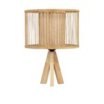 GLOBOSTAR® TULUM 01993 Boho Επιτραπέζιο Φωτιστικό Πορτατίφ με Ντουί 1 x E27 AC 220-240V IP20 - Μπεζ - Μ30 x Π30 x Υ40cm - Image 3