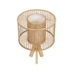 GLOBOSTAR® TULUM 01993 Boho Επιτραπέζιο Φωτιστικό Πορτατίφ με Ντουί 1 x E27 AC 220-240V IP20 - Μπεζ - Μ30 x Π30 x Υ40cm - Image 5