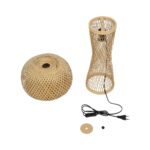 GLOBOSTAR® SELVA 01995 Boho Επιτραπέζιο Φωτιστικό Πορτατίφ με Ντουί 1 x E27 AC 220-240V IP20 - Μπεζ - Μ30 x Π30 x Υ45cm - Image 10