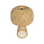 GLOBOSTAR® SELVA 01995 Boho Επιτραπέζιο Φωτιστικό Πορτατίφ με Ντουί 1 x E27 AC 220-240V IP20 - Μπεζ - Μ30 x Π30 x Υ45cm - Image 5