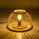 GLOBOSTAR® NOMAD 01998 Boho Επιτραπέζιο Φωτιστικό Πορτατίφ με Ντουί 1 x E27 AC 220-240V IP20 - Μπεζ - Μ30 x Π30 x Υ30cm - Image 2