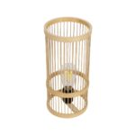 GLOBOSTAR® NOMAD 01999 Boho Επιτραπέζιο Φωτιστικό Πορτατίφ με Ντουί 1 x E27 AC 220-240V IP20 - Μπεζ - Μ16 x Π16 x Υ33cm - Image 5