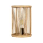 GLOBOSTAR® NOMAD 02000 Boho Επιτραπέζιο Φωτιστικό Πορτατίφ με Ντουί 1 x E27 AC 220-240V IP20 - Μπεζ - Μ20 x Π20 x Υ30cm - Image 3