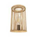 GLOBOSTAR® NOMAD 02000 Boho Επιτραπέζιο Φωτιστικό Πορτατίφ με Ντουί 1 x E27 AC 220-240V IP20 - Μπεζ - Μ20 x Π20 x Υ30cm - Image 4