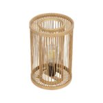 GLOBOSTAR® NOMAD 02000 Boho Επιτραπέζιο Φωτιστικό Πορτατίφ με Ντουί 1 x E27 AC 220-240V IP20 - Μπεζ - Μ20 x Π20 x Υ30cm - Image 5