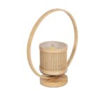 GLOBOSTAR® TULUMKO 02008 Boho Επιτραπέζιο Φωτιστικό Πορτατίφ με Ντουί 1 x E27 AC 220-240V IP20 - Μπεζ - Μ30 x Π12 x Υ32cm