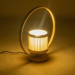 GLOBOSTAR® TULUMKO 02008 Boho Επιτραπέζιο Φωτιστικό Πορτατίφ με Ντουί 1 x E27 AC 220-240V IP20 - Μπεζ - Μ30 x Π12 x Υ32cm - Image 2