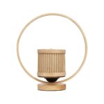 GLOBOSTAR® TULUMKO 02008 Boho Επιτραπέζιο Φωτιστικό Πορτατίφ με Ντουί 1 x E27 AC 220-240V IP20 - Μπεζ - Μ30 x Π12 x Υ32cm - Image 3