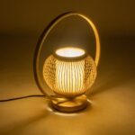 GLOBOSTAR® TULUMKO 02009 Boho Επιτραπέζιο Φωτιστικό Πορτατίφ με Ντουί 1 x E27 AC 220-240V IP20 - Μπεζ - Μ30 x Π18 x Υ32cm - Image 2