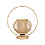 GLOBOSTAR® TULUMKO 02009 Boho Επιτραπέζιο Φωτιστικό Πορτατίφ με Ντουί 1 x E27 AC 220-240V IP20 - Μπεζ - Μ30 x Π18 x Υ32cm - Image 3