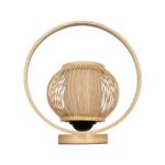 GLOBOSTAR® TULUMKO 02009 Boho Επιτραπέζιο Φωτιστικό Πορτατίφ με Ντουί 1 x E27 AC 220-240V IP20 - Μπεζ - Μ30 x Π18 x Υ32cm - Image 4