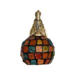 GLOBOSTAR® MERMAID 02389 Vintage Φωτιστικό Τοίχου - Απλίκα με Ντουί 1 x E27 AC 220-240V IP20 - Μπρούτζινο & Πολύχρωμο - Μ17 x Π30 x Υ27cm - Image 3